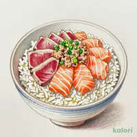 まぐろ・サーモン・ねぎとろ三種丼