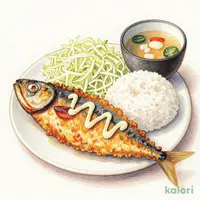 アジフライとチキン南蛮定食