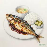 サバの醤油干し定食