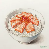 サーモンいくら丼