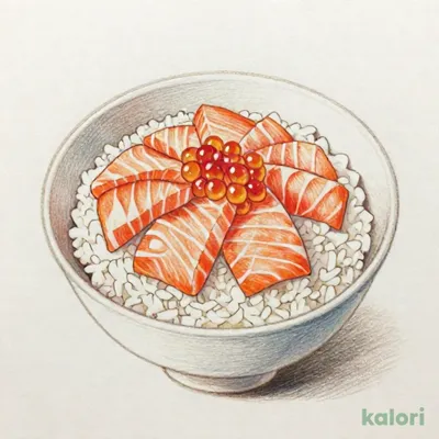 サーモンいくら丼