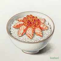 サーモンといくらの親子丼