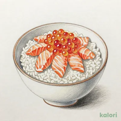サーモンといくらの親子丼