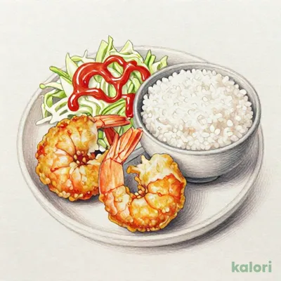 ジューシー自家製タルタルエビフライ定食