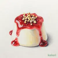 パンナコッタのストロベリーソース