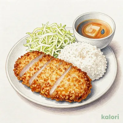 三元豚ロースかつ定食