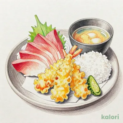 刺身と天ぷら定食