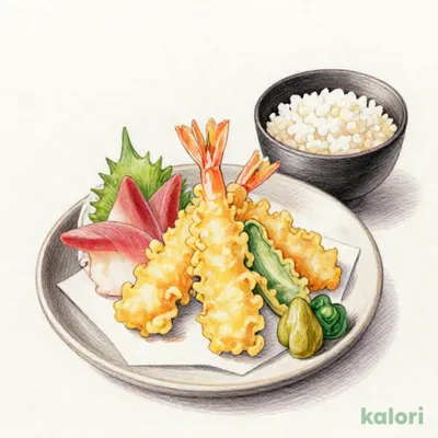 天ぷらとお刺身御膳