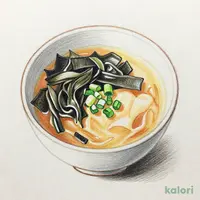 岩海苔の味噌汁