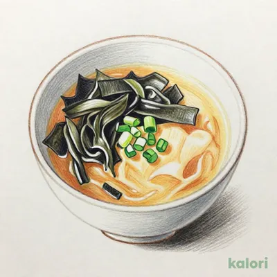岩海苔の味噌汁