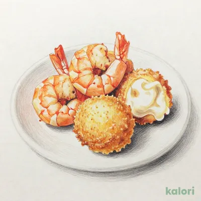 海老フライとクリームコロッケ