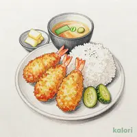 海老フライと季節のコロッケ定食