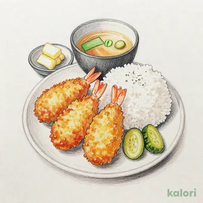 海老フライと季節のコロッケ定食