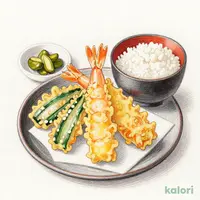 海老天ぷら定食