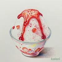 小盛 天然水の削り氷 濃い苺みるく