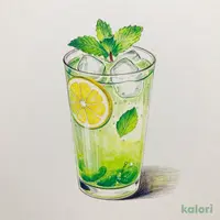 柚子とミントのグリーンティーソーダ