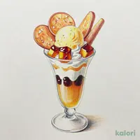 かわりばんこパフェ お芋とほうじ茶