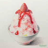 小盛 天然氷の削り氷 濃い苺みるく