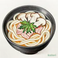 松茸 しゃぶ肉のおうどん