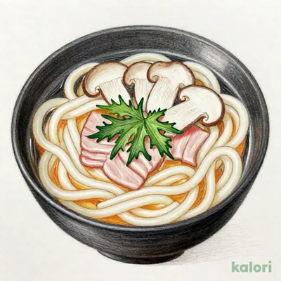 松茸 しゃぶ肉のおうどん