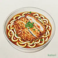 かつカレーのおうどん