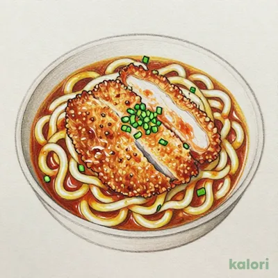 かつカレーのおうどん