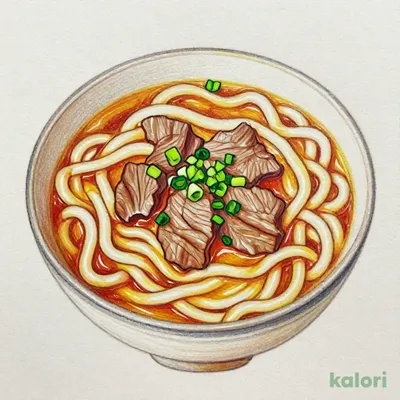 しゃぶ肉カレーのおうどん