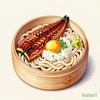 ふわふわ鰻の蒸籠蒸しおうどん