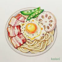 カルボナーラのおうどん