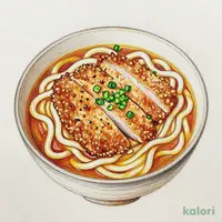 信州鹿かつカレーのおうどん