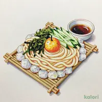 梅ざるのおうどん