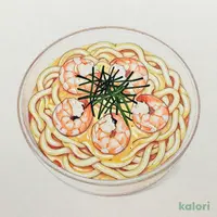 海老クリームのおうどん