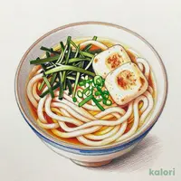 Grilled Mochi Rice Cake Udon