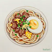 Simmered Beef & Egg Kama-Tama Udon
