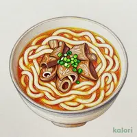 牛すじカレーのおうどん