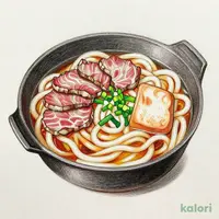 牛南蛮鍋のおうどん
