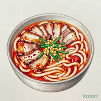 豚チゲ鍋のおうどん