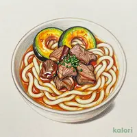 牛バラ肉の旨煮 デミグラスバターのおうどん