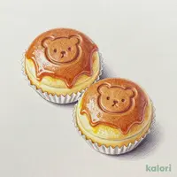 日焼けベアフルのキャラメルスチームケーキ