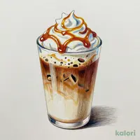 キャラメルラテ with ソルティーキャラメルソース（ICED・Grande・アーモンドミルク）