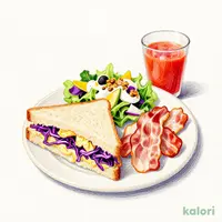 コールスローたまごサラダサンドプレート