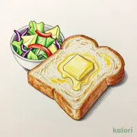 サラダ ＆厚切りバタートースト