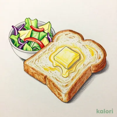 サラダ ＆厚切りバタートースト