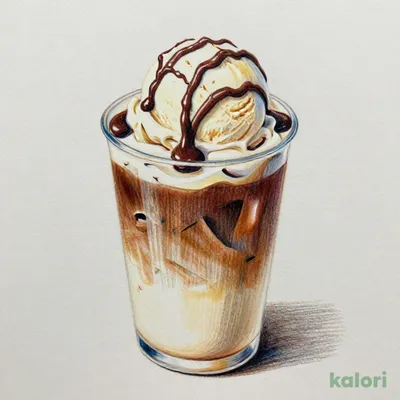 Iced Fresh Chocolate Milk Coffee, Regular