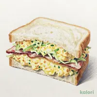 コールスローたまごサラダサンド
