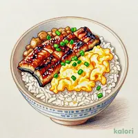 うなぎと鶏のそぼろ丼