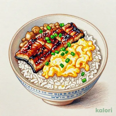 Eel and Minced Chicken Rice Bowl