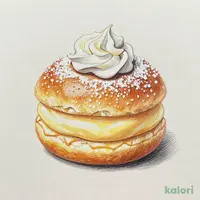 Custard Whipped Cream Donut