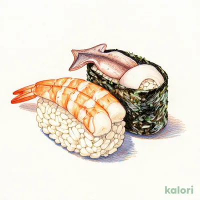 Shrimp and Squid Sushi
