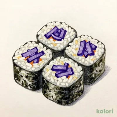 Shibazuke (Pickled Vegetable) Sushi Roll